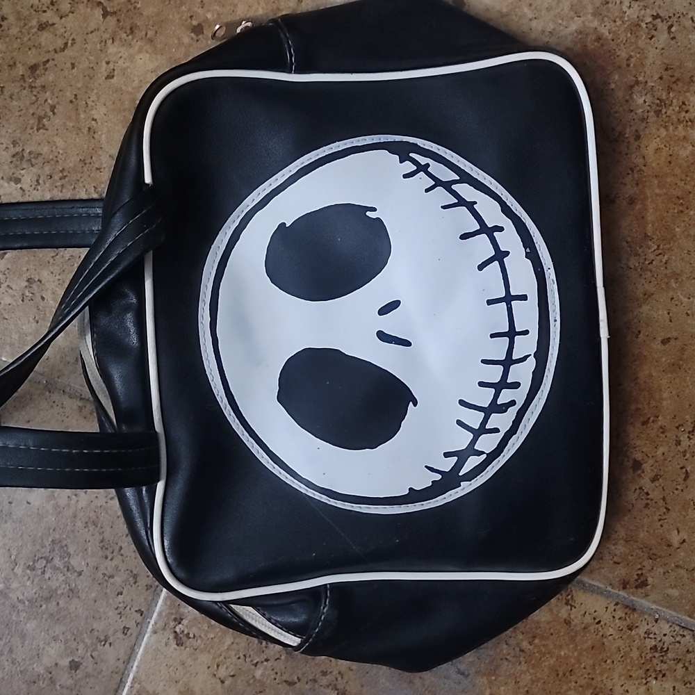 Nightmare before Christmas Jack Skellington b & w skeleton bag purse - Picture 4 of 6